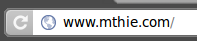 Chrome URL bar